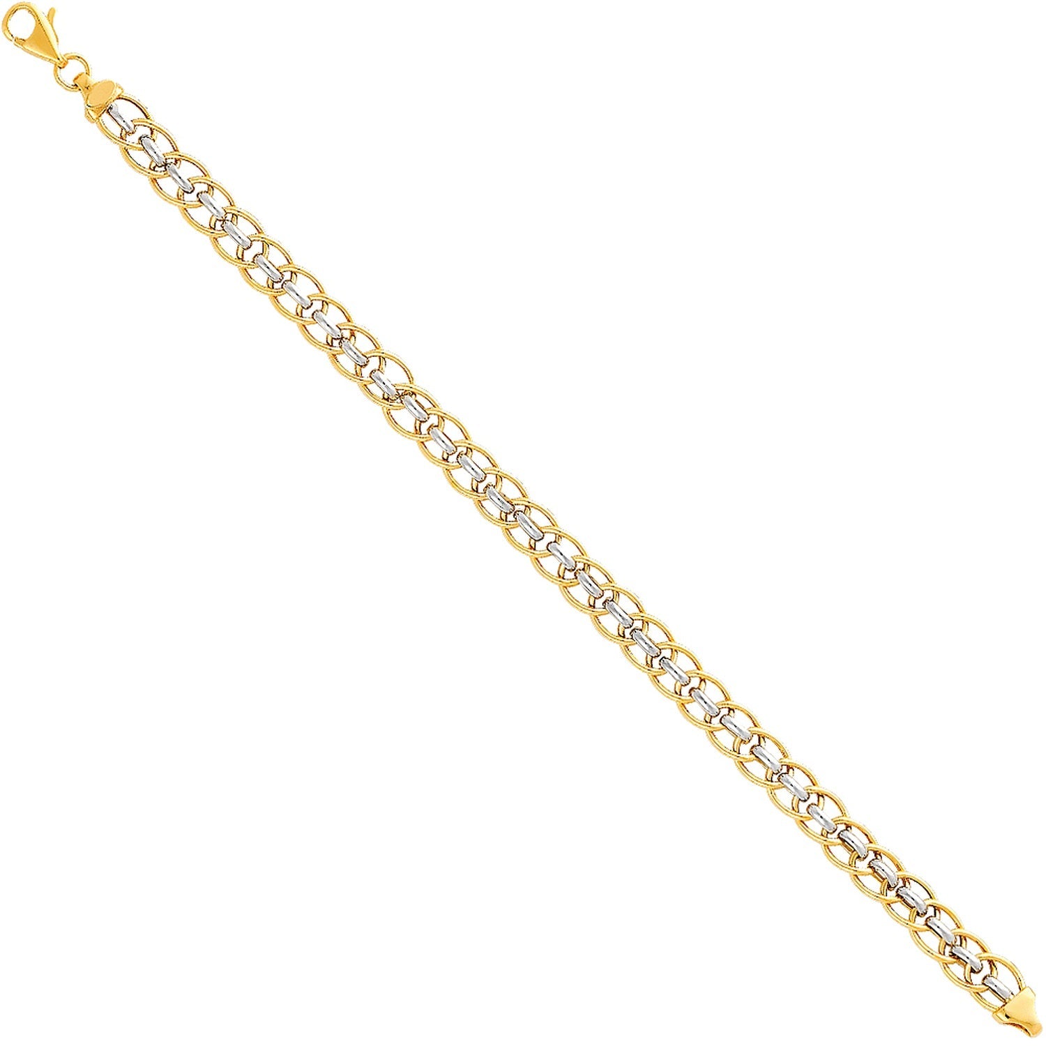 14K 2T LIGHT FANCY BRACELET