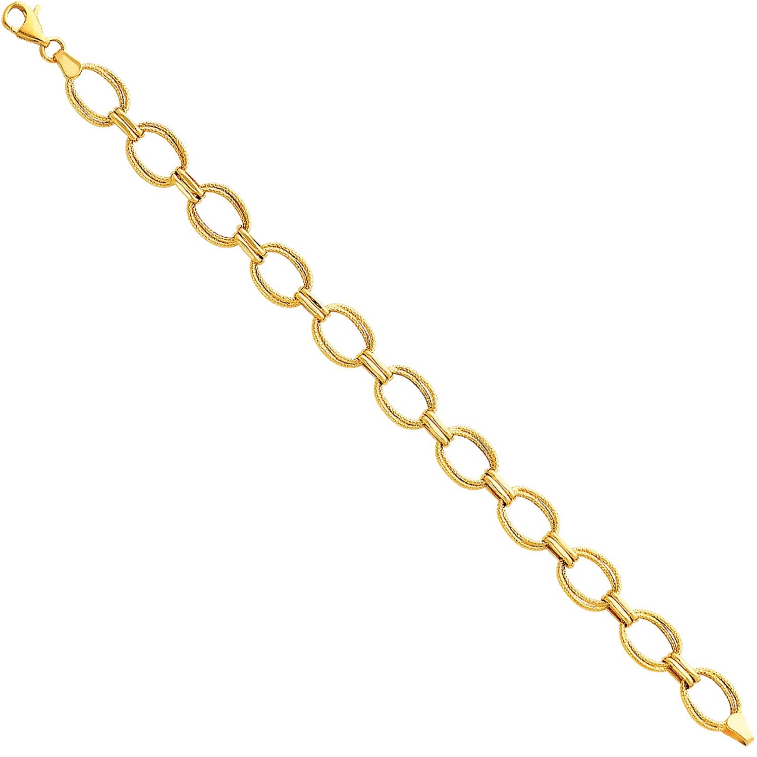 14KY LIGHT FANCY HOLLOW BRACELET