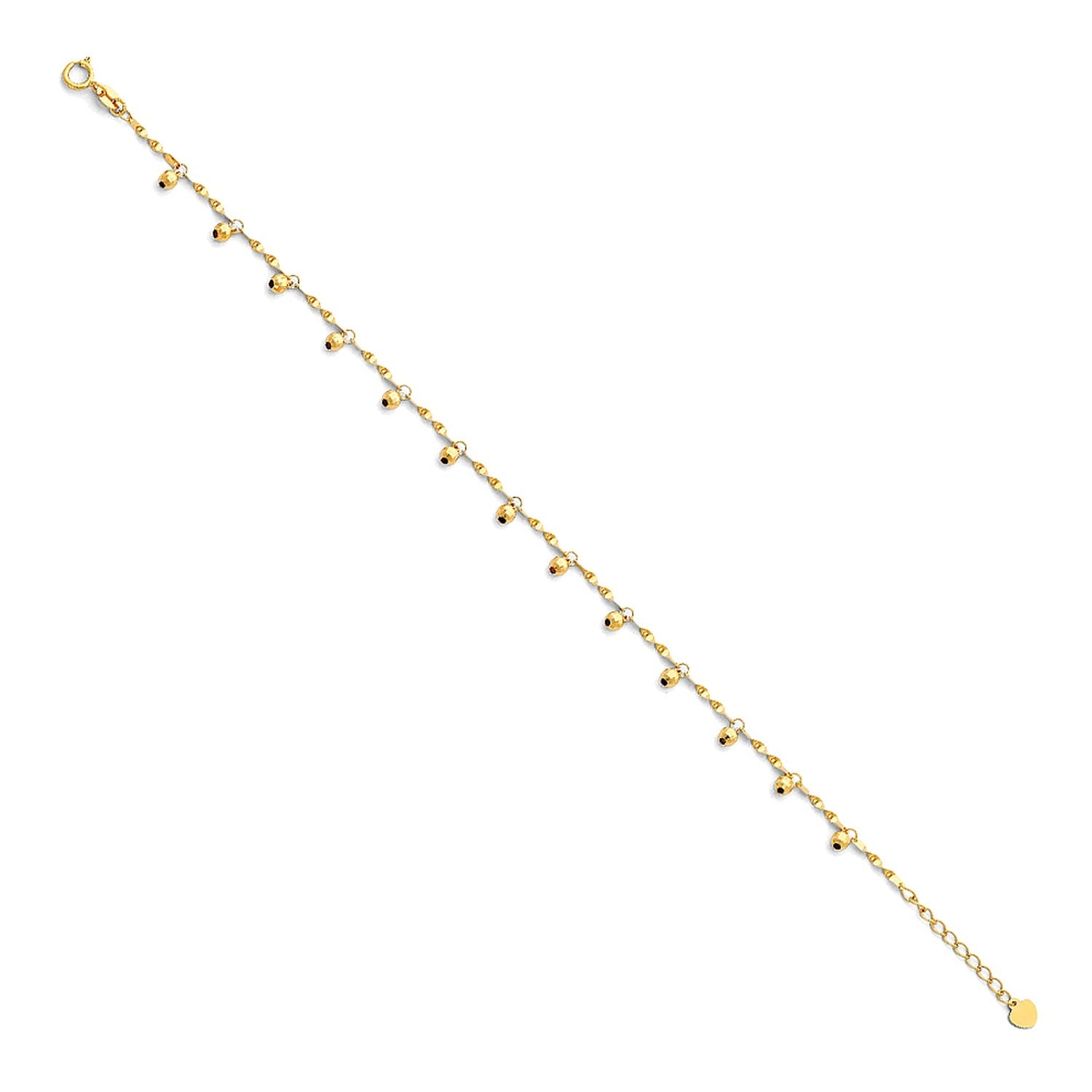 14KY LIGHT ANKLET (9+1)