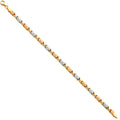 14K 3C LIGHT STAMPATO BRACELET