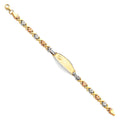 14K 3C LIT STAMPATO ID BRACE FOR JUNIOR