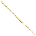 14K 080 FIG 3+1 3C BABY ID BRACELET