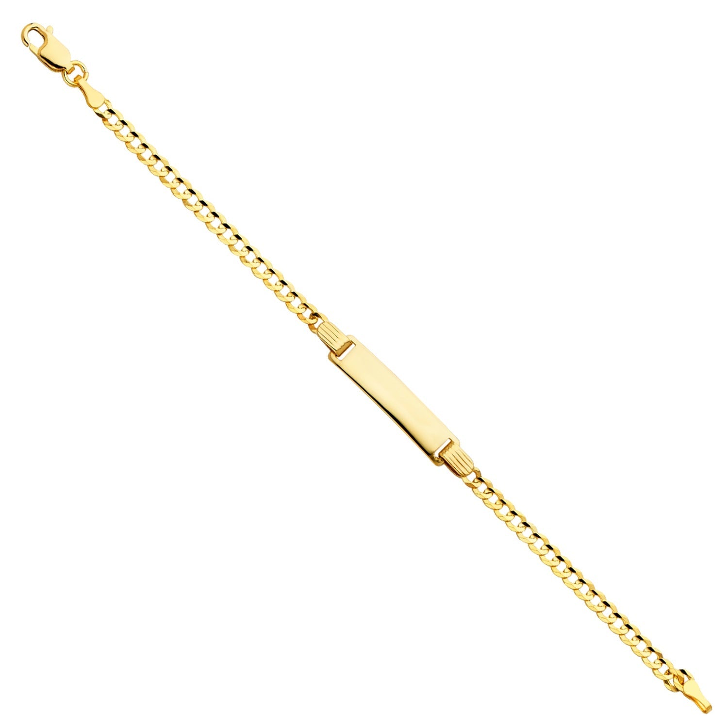 14KY 080 CUBAN BABY ID BRACELET