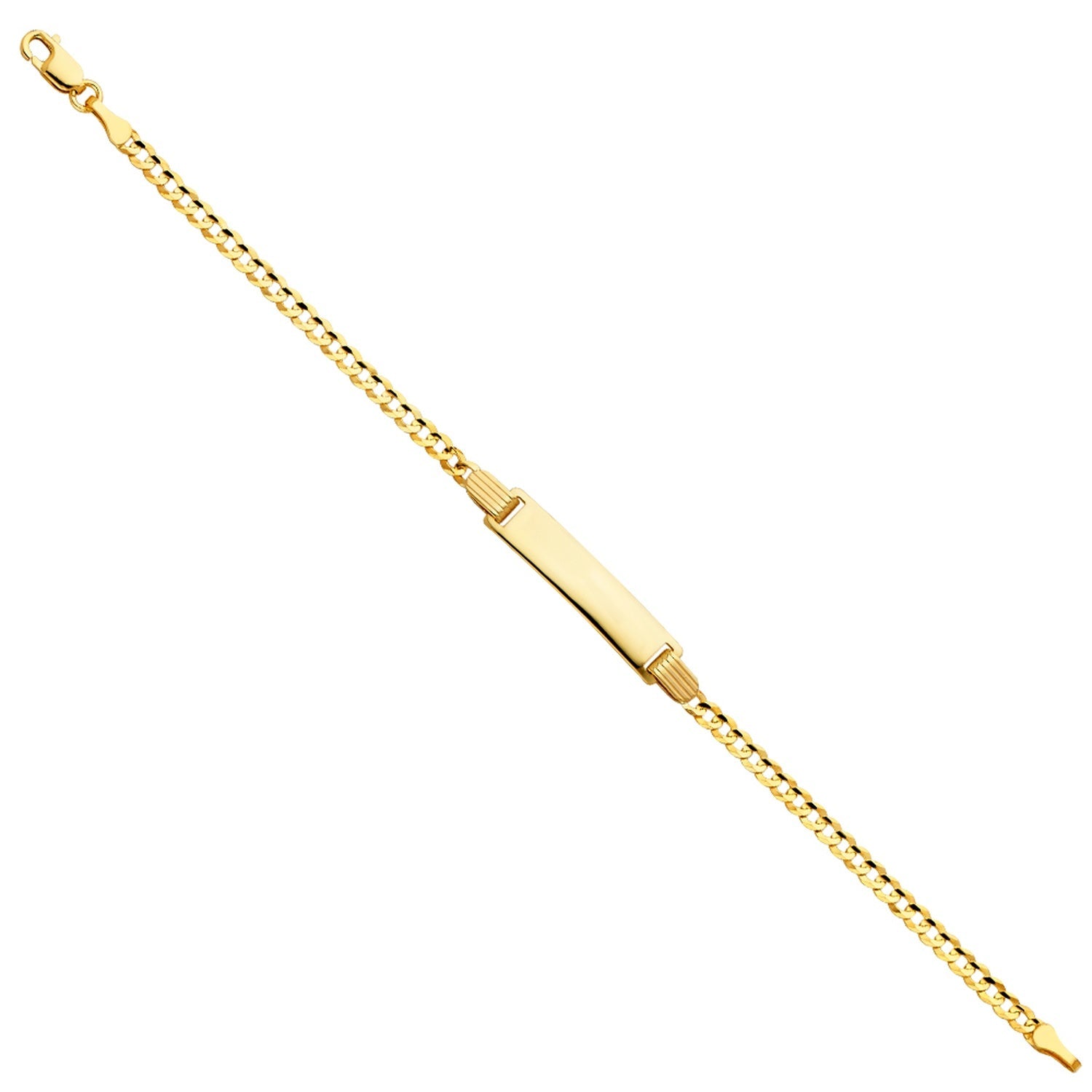 14KY 060 CUBAN BABY ID BRACELET