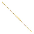 14KY 100 FIGARO 3+1 ID BRACELET