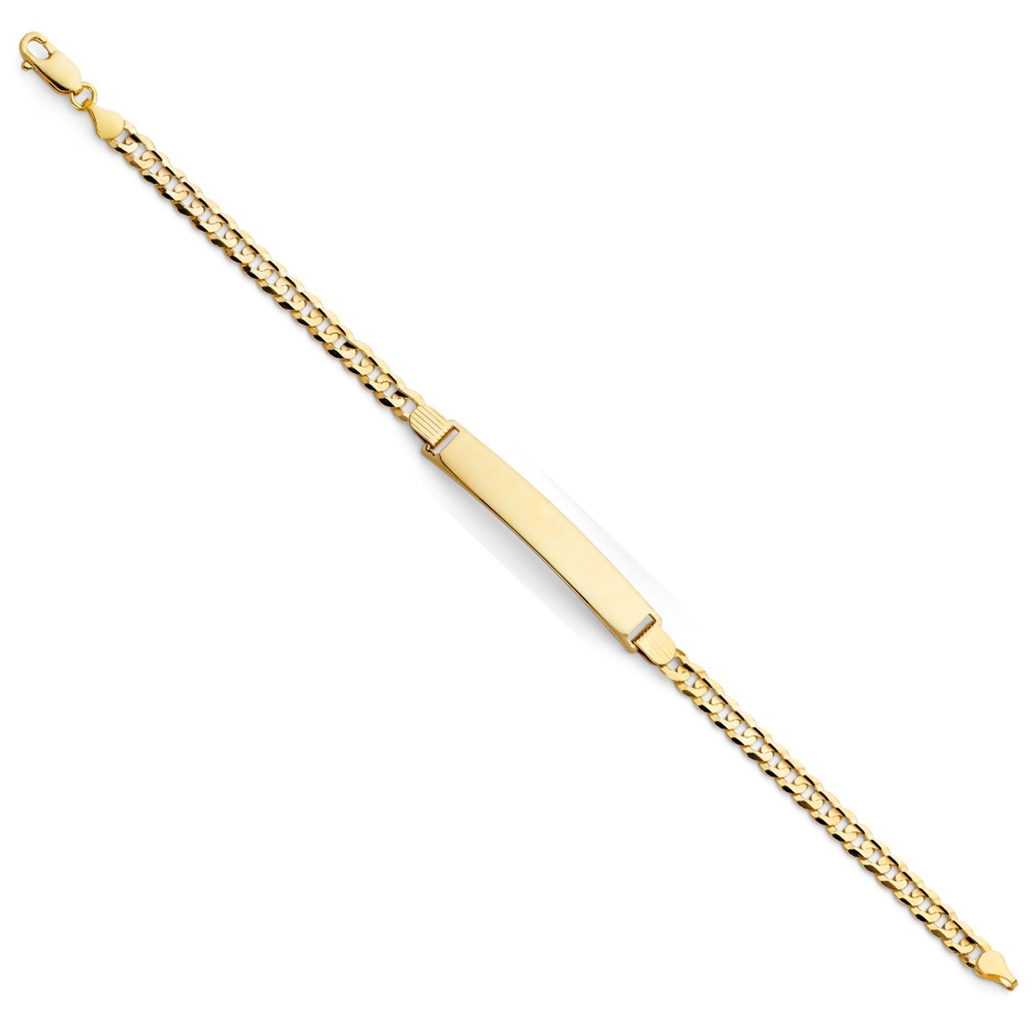 14KY 120 CUBAN ID BRACELET