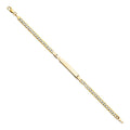14K 100 CUBAN WP ID BRACELET