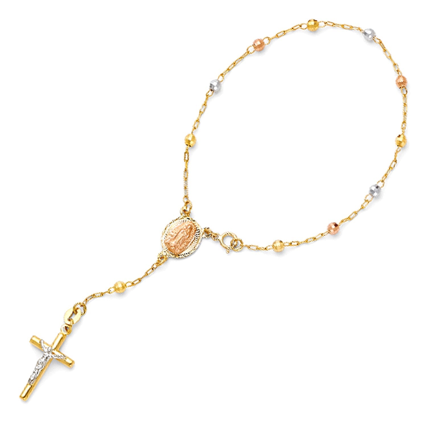 14K 2T ROSARIO BRACELET