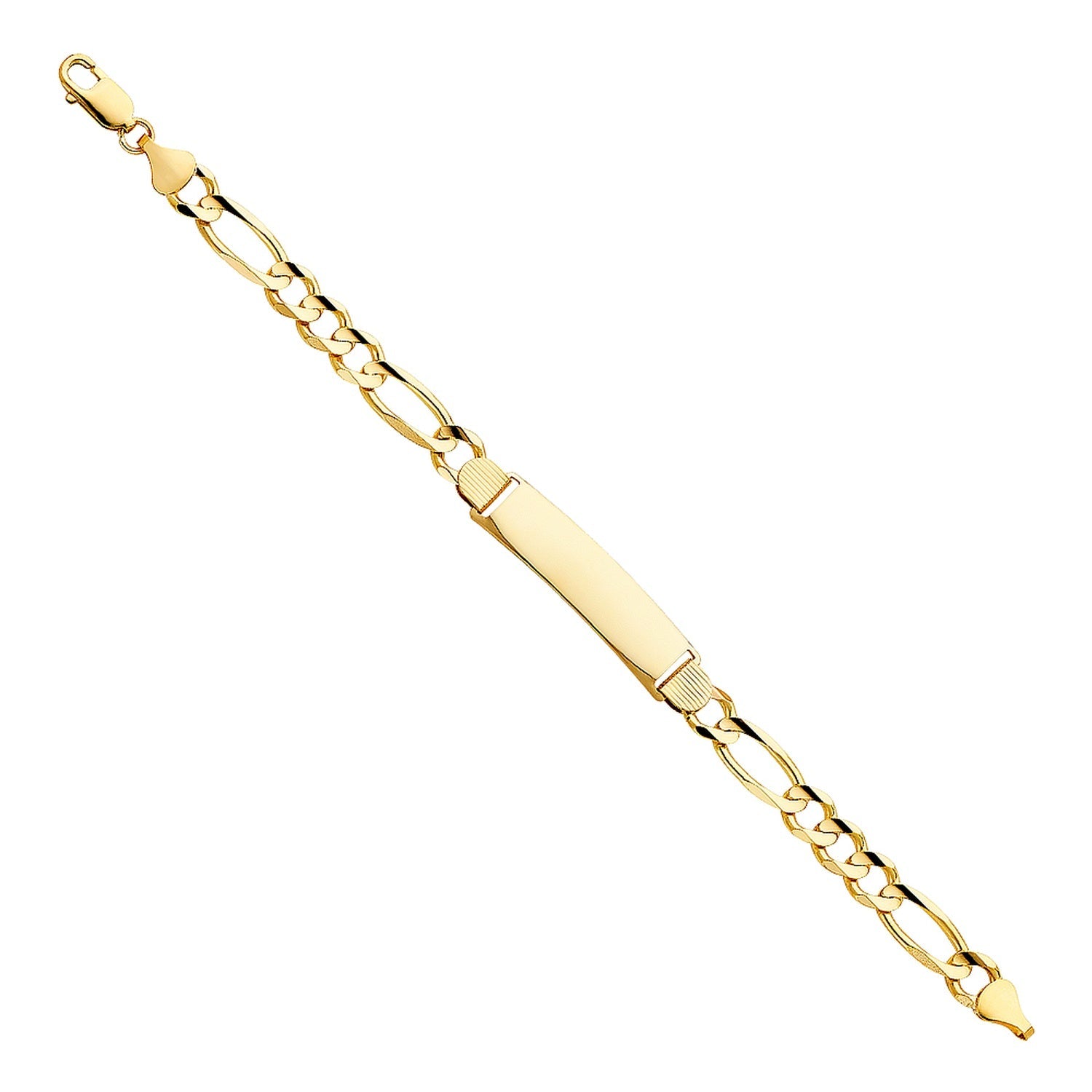 14KY FIGARO 3+1 210 ID BRACELET