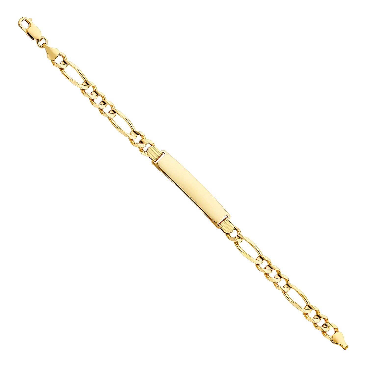 14KY FIGARO 3+1 180 ID BRACELET