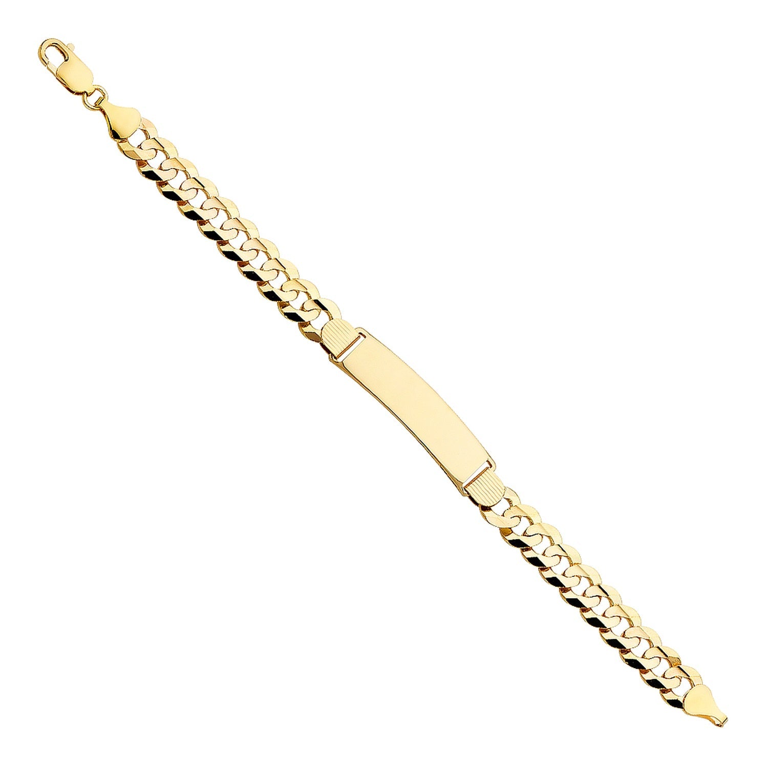 14KY CUBAN 250 ID BRACELET
