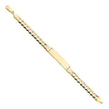 14KY CUBAN 210 ID BRACELET