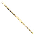 14KY CUBAN 180 ID BRACELET