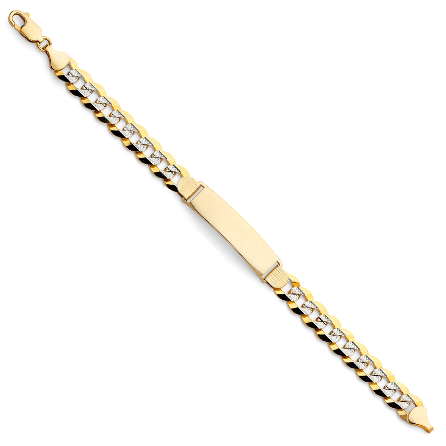 14K CUBAN 250 WP ID BRACELET