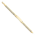 14K CUBAN 210 WP ID BRACELET