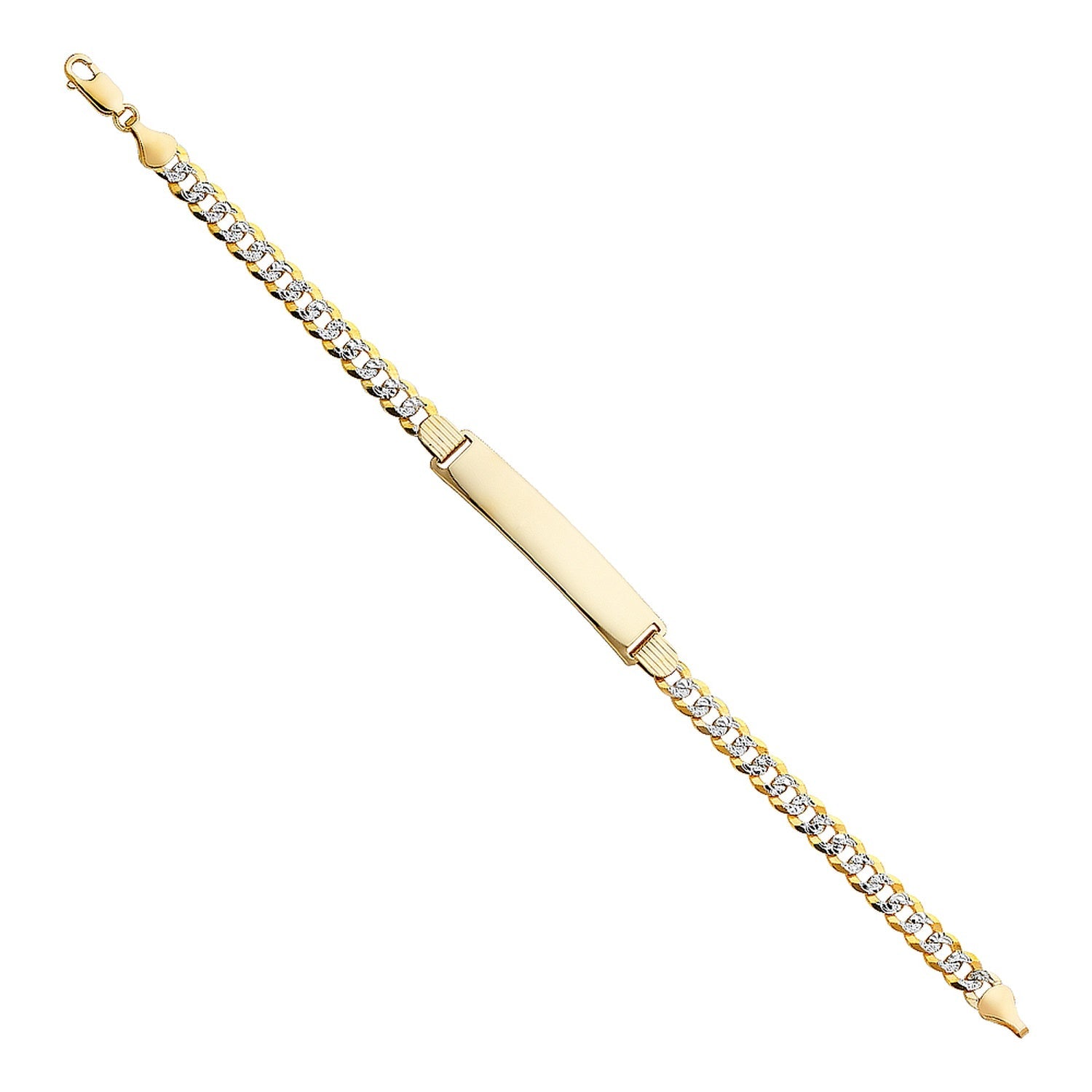 14K CUBAN 150 WP ID BRACELET