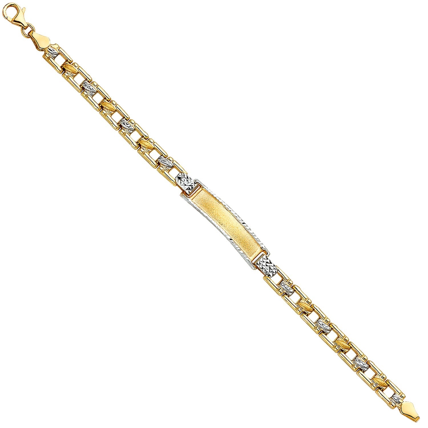 14K 2T STAMPATO BABY ID BRACELET