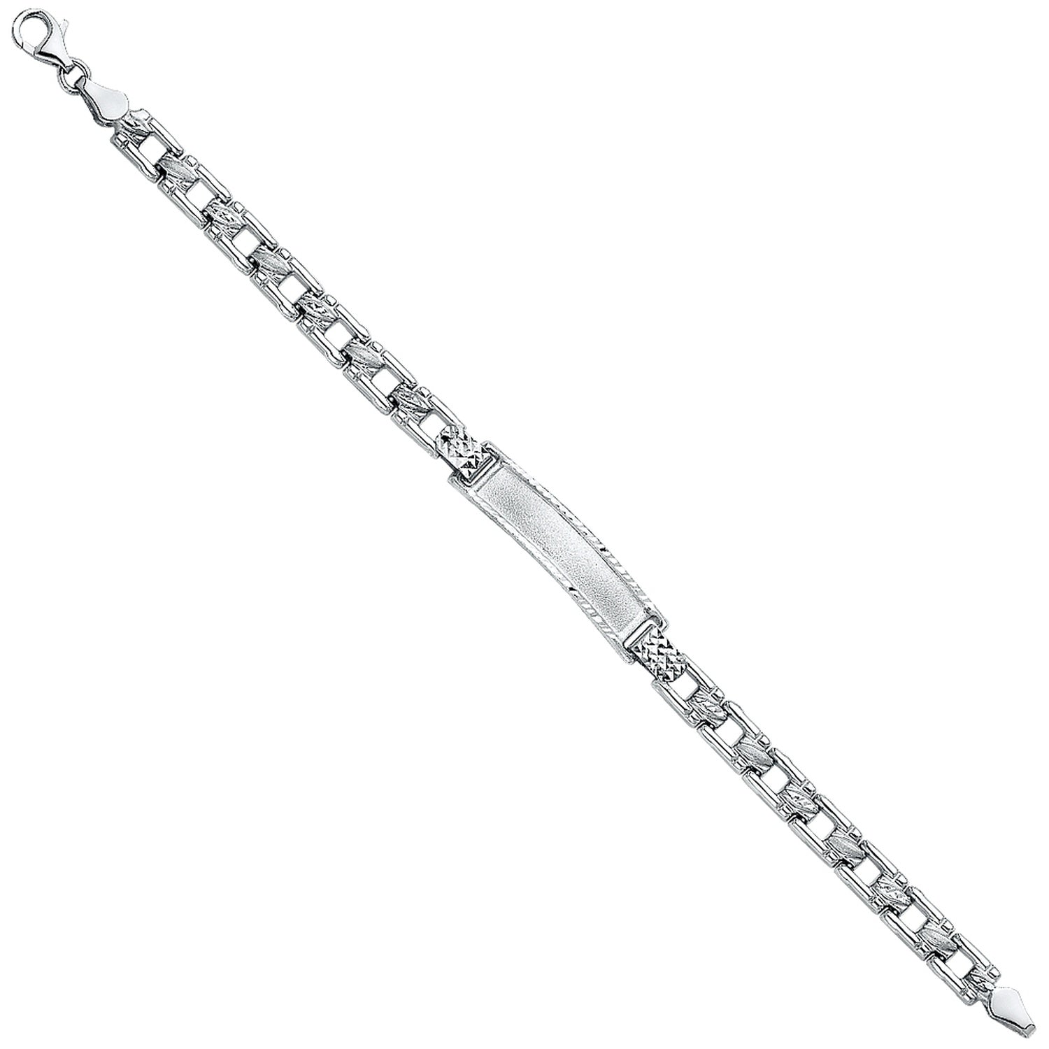 14KW STAMPATO BABY ID BRACELET