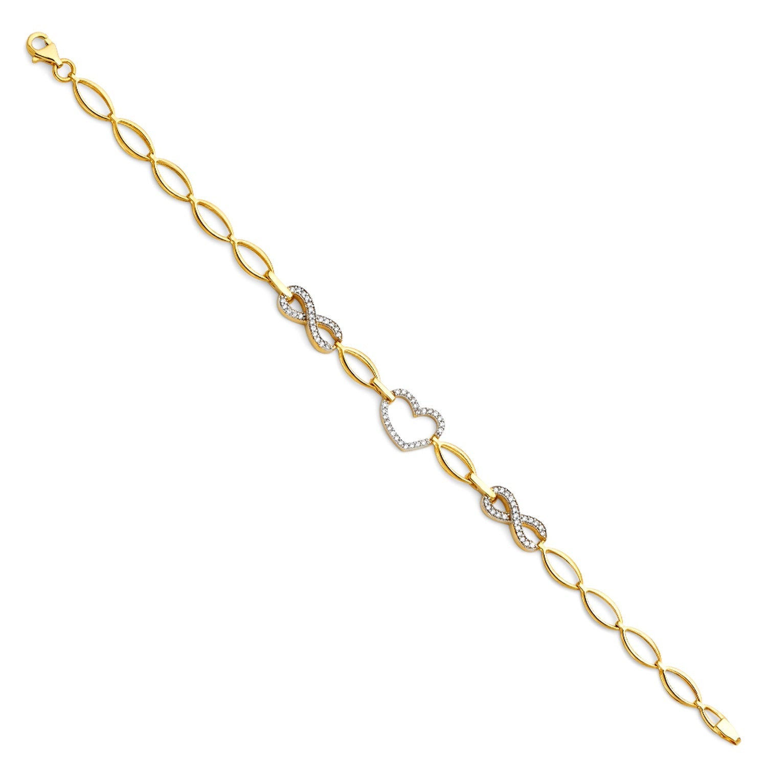 14KY CZ BRACELET