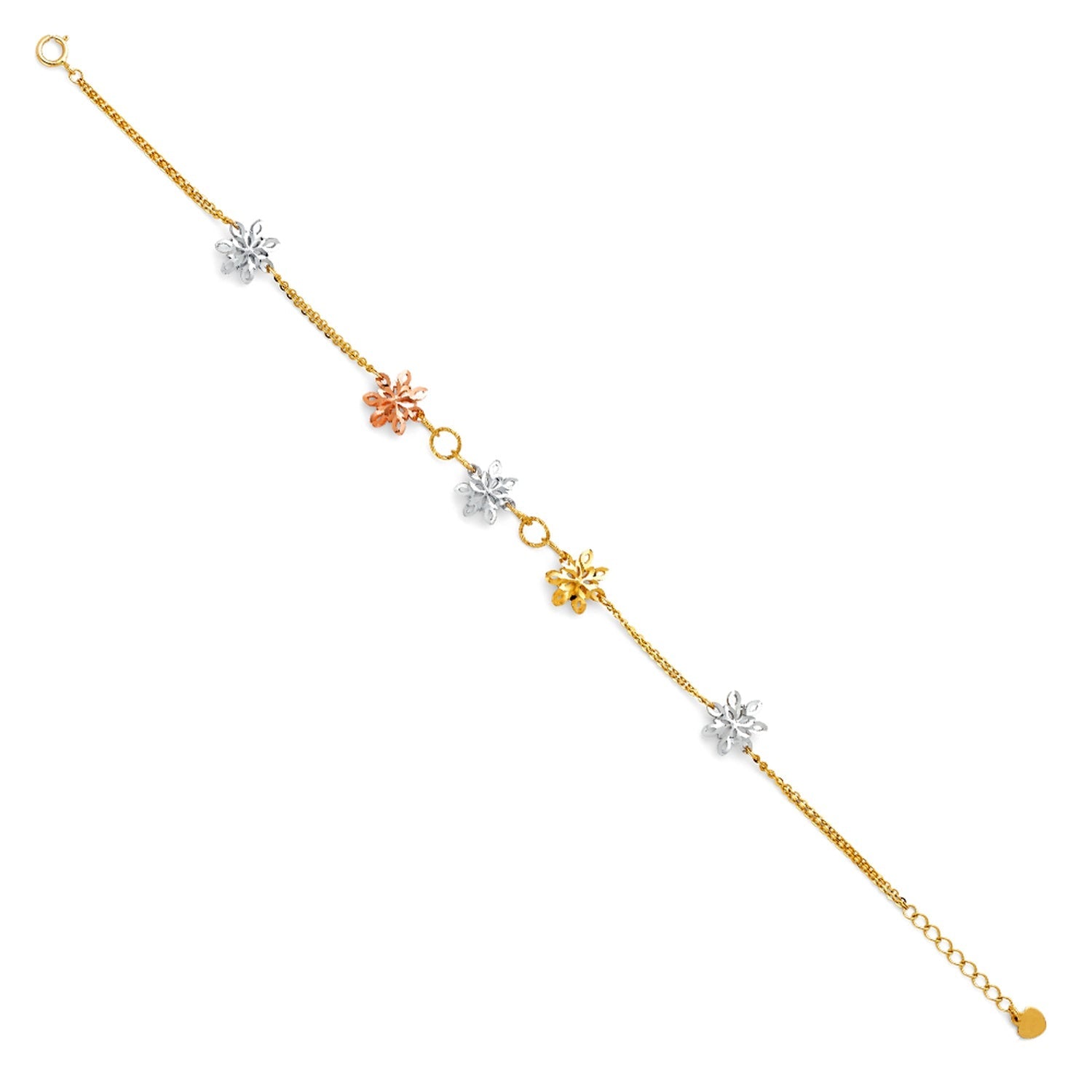 14K 3C STAMP DC CHAIN BR