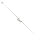 14KW LIGHT CZ CHAIN BRACELET