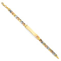 14K 3C FLOWER ID BRACELET
