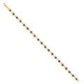 14KY BLUE EVIL EYE BRACELET