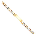 14K 3C NUGGET CUBAN ID BRACE