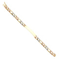 14K 3C NUGGET FIGARO ID BRACE