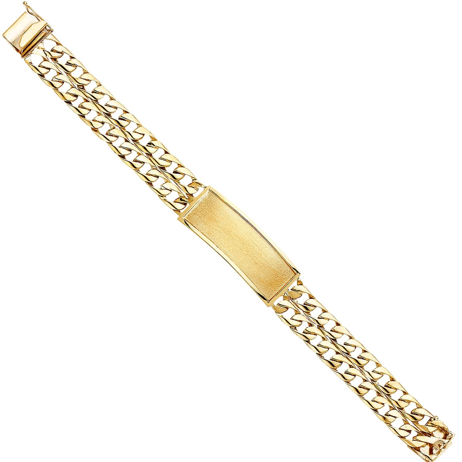 14KY 2L CUBAN LINK F-ID BRACE