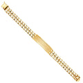 14KY 2L LIT CUBAN LINK F-ID BRACE