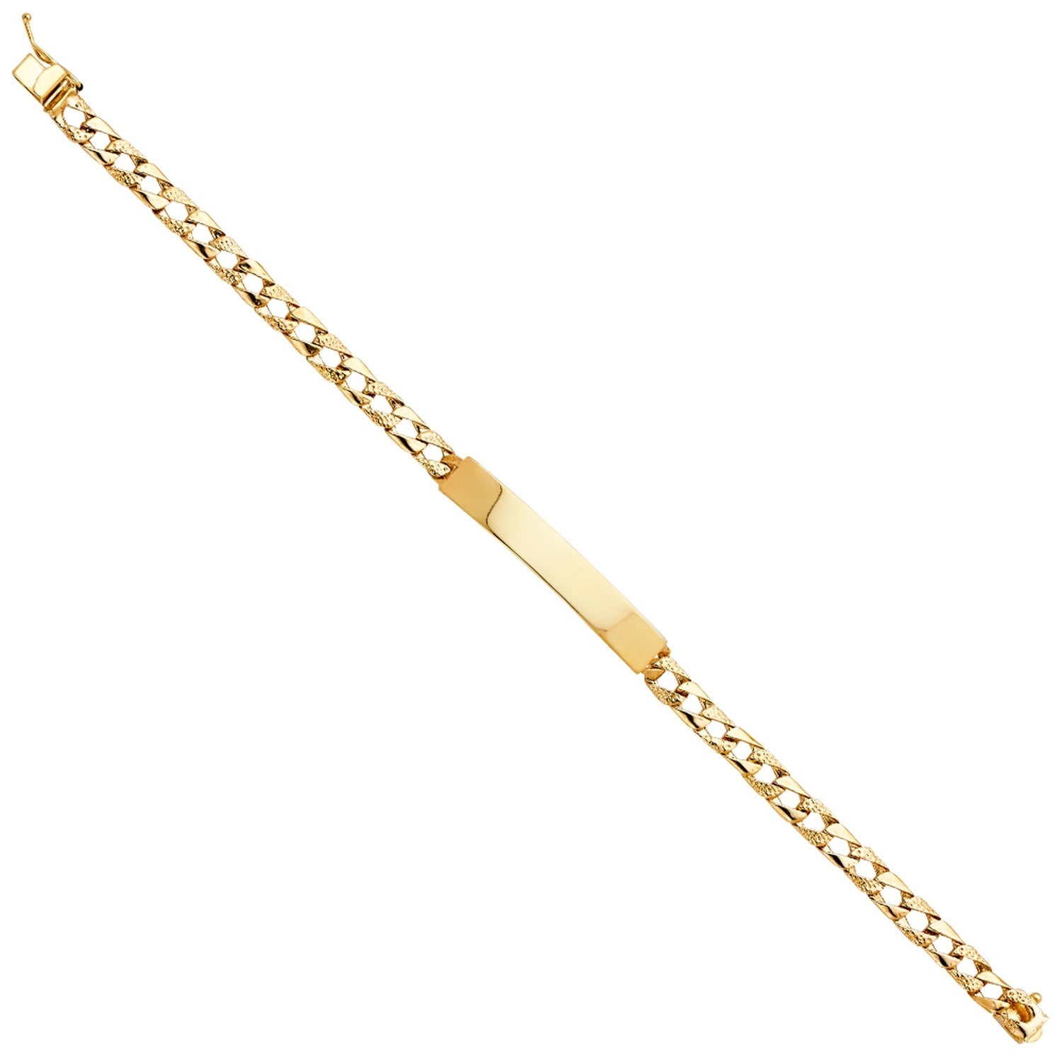 14KY LIT NUG CUBAN LINK ID BRACE