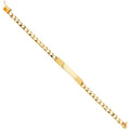 14KY LIT CUBAN LINK ID BRACE