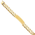 14KY CUBAN LINK F-ID BRACELET