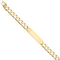 14KY CUBAN LINK ID BRACELET