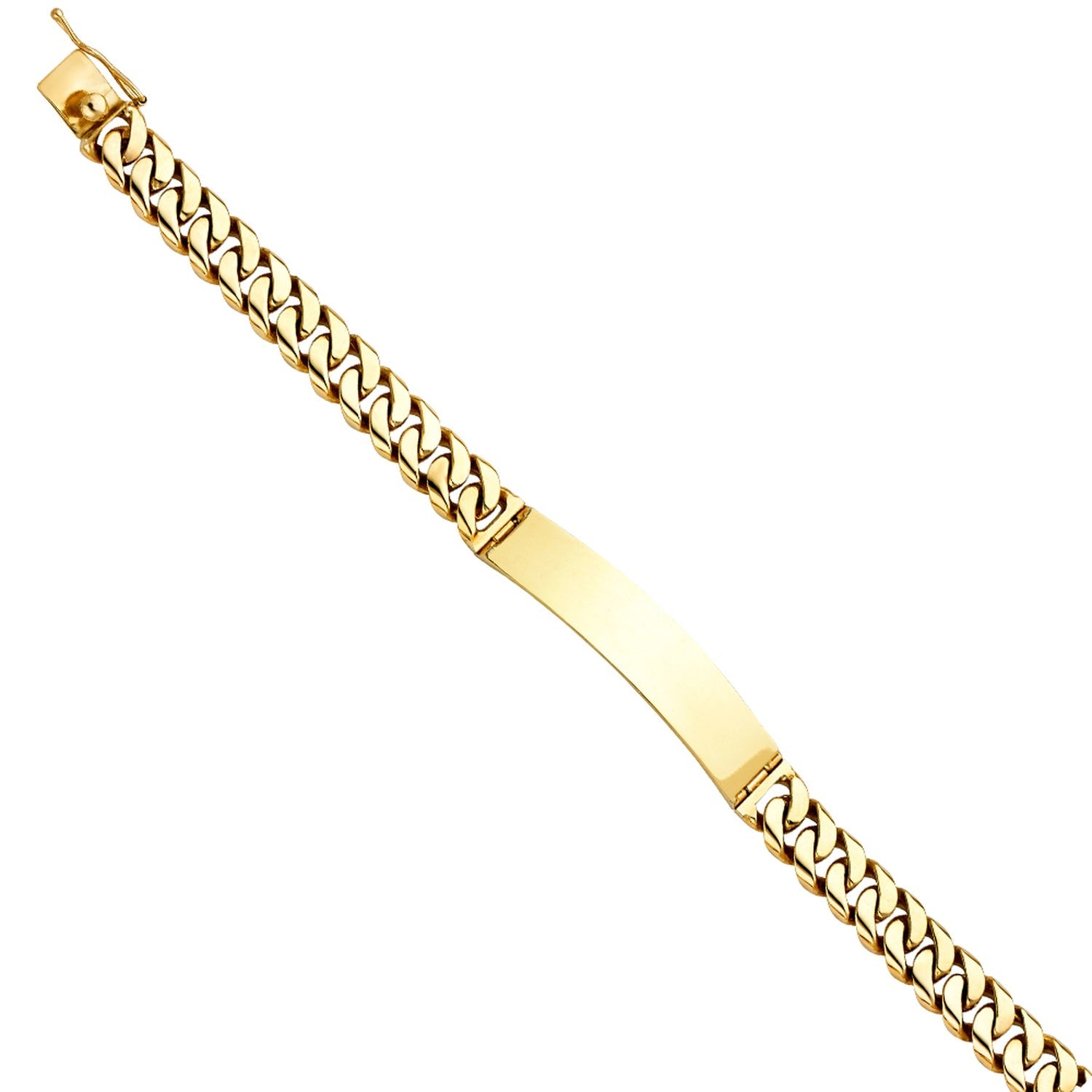 14KY MIAMI CUBAN LINK ID BRACE