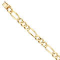 14KY FIGARO LINK BRACELET