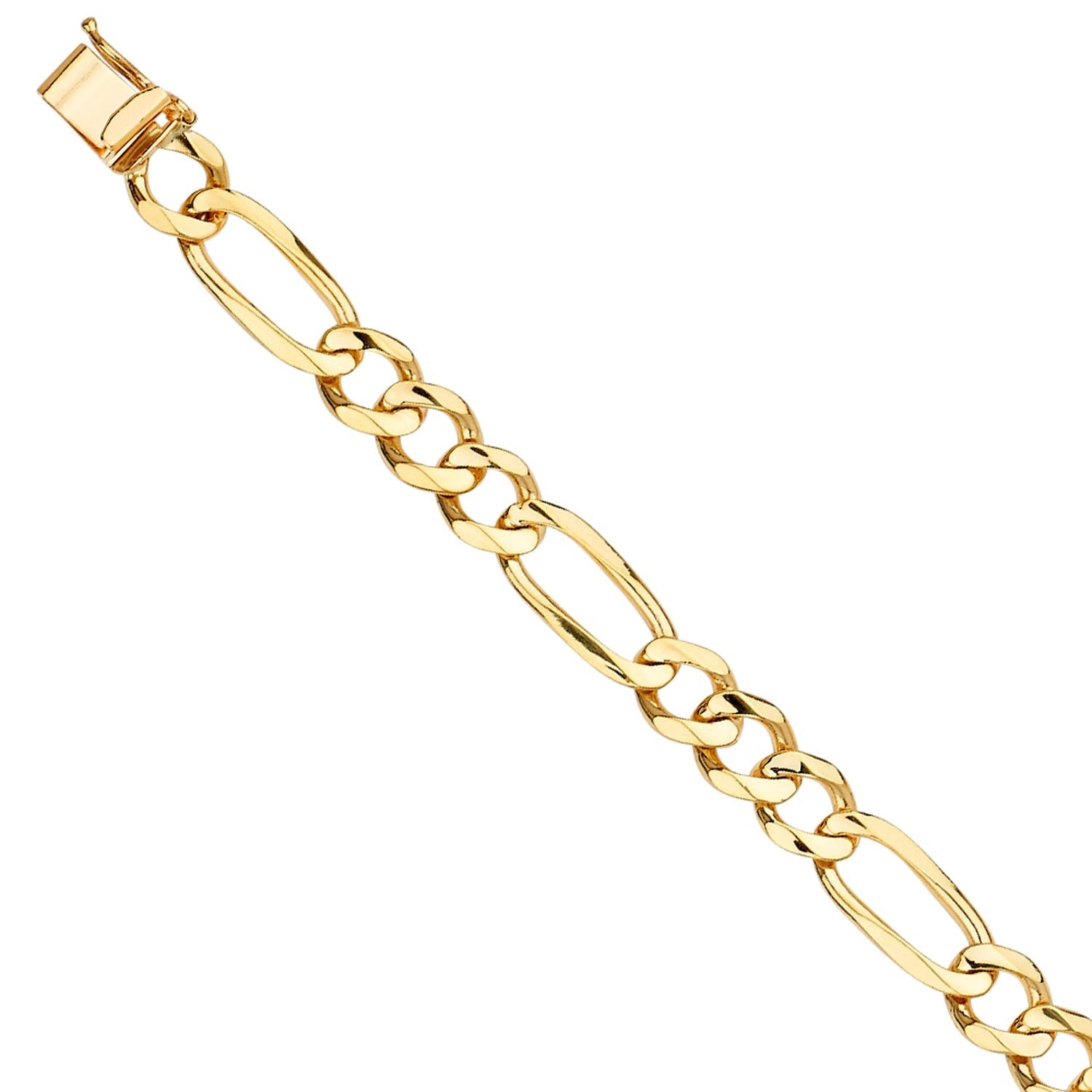 14KY FIGARO LINK BRACELET
