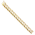 14KY NUGGET CUBAN LINK BRACELET