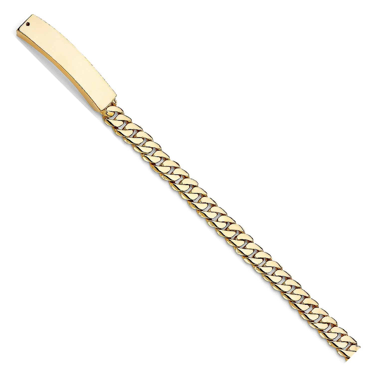 14KY MIAMI CUBAN LINK MIL-ID BR