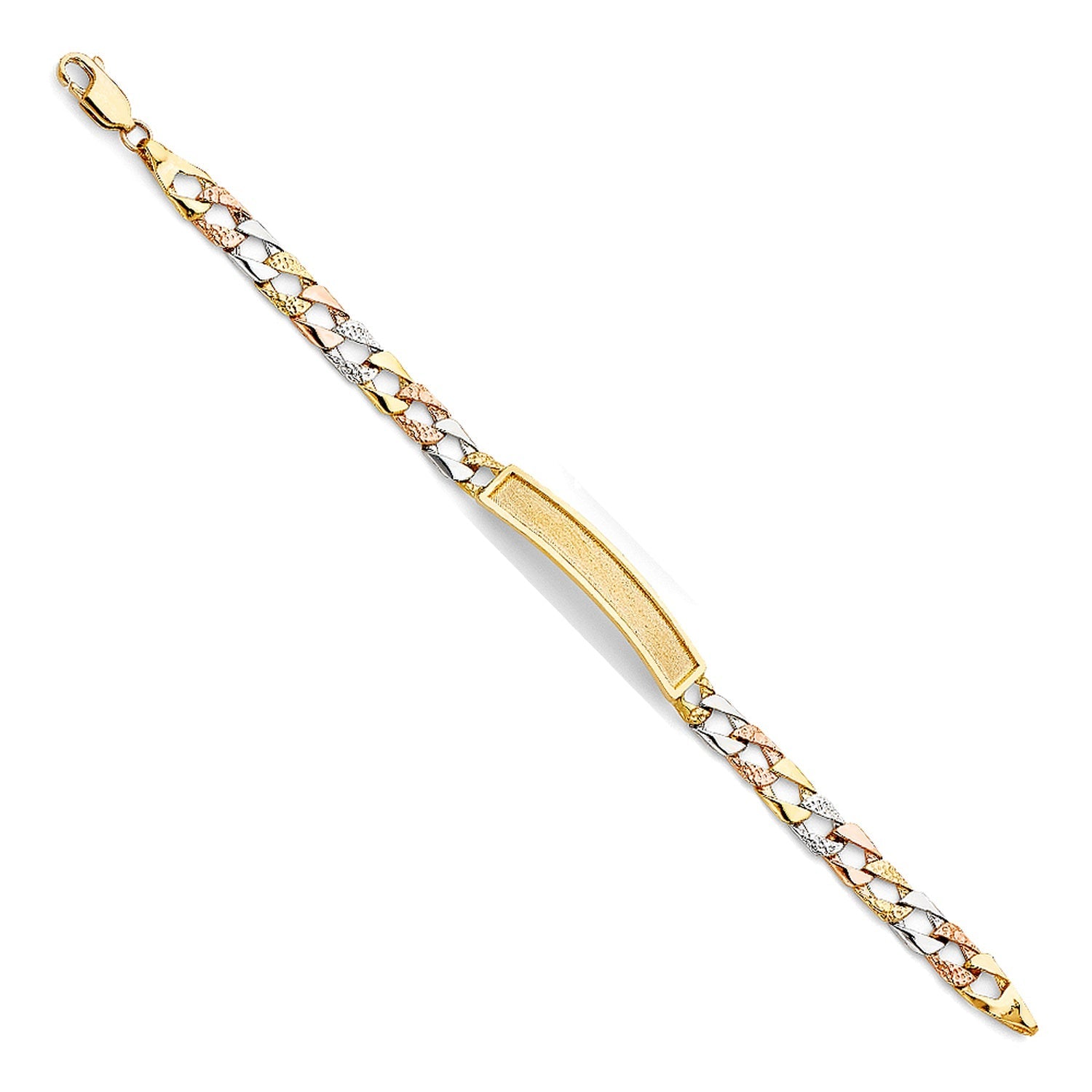 14K 3C LIT NUG FIG LINK F-BABY ID BR