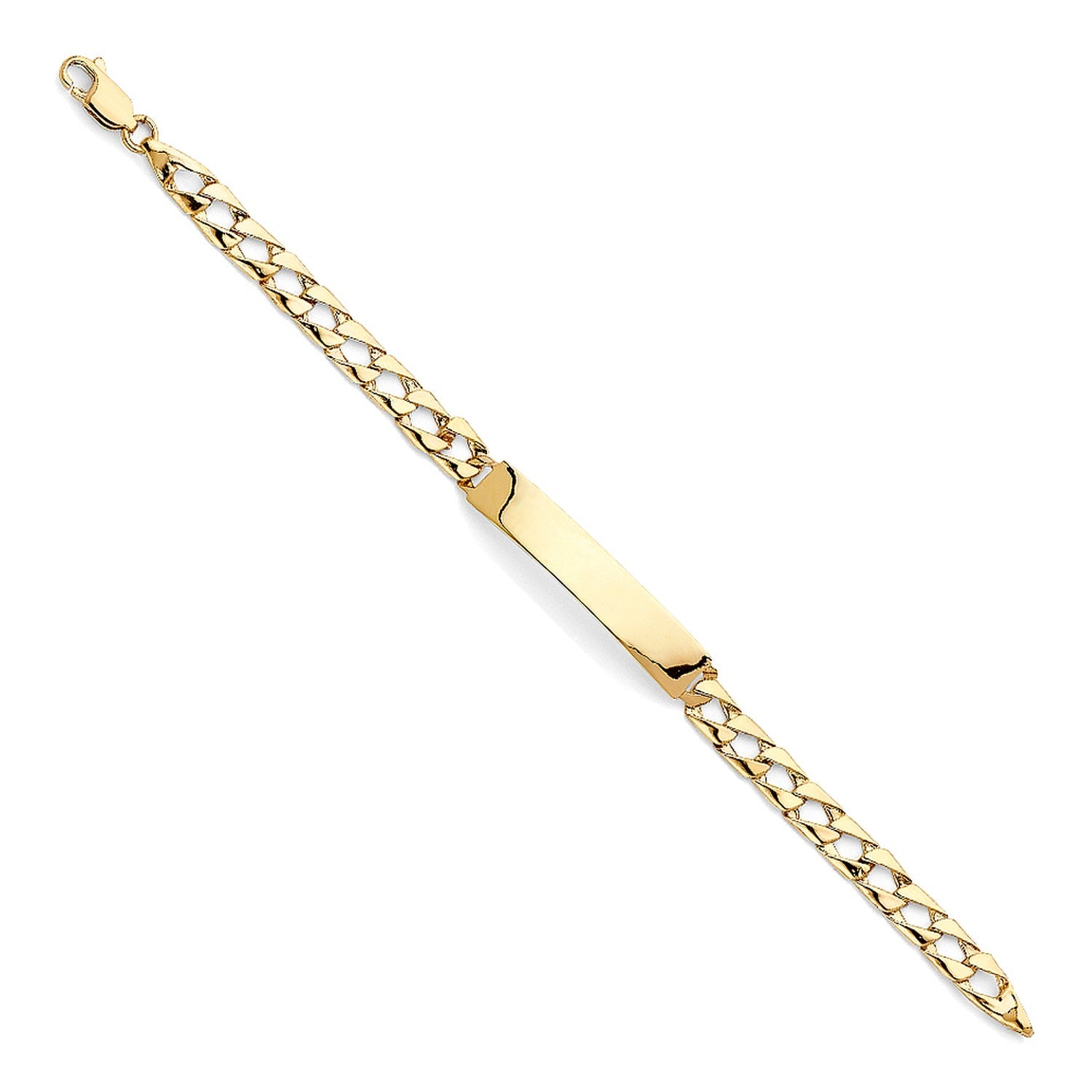 14KY LIT FIG LINK BABY ID BRACELET