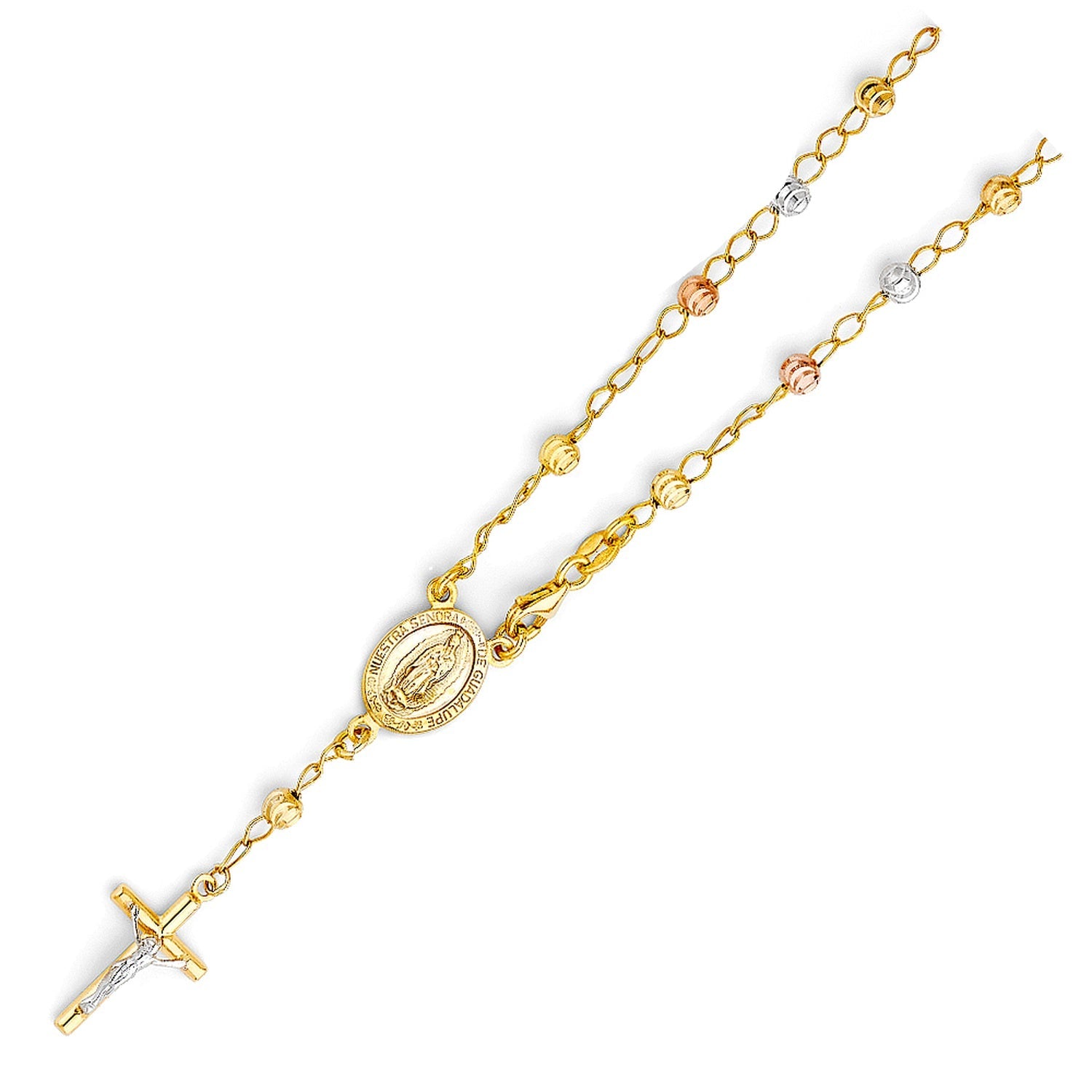 14K 3C 4MM MOON BALL ROSARIO BR