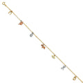 14K 3C LUCKY CHAIN ANKLET