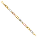 14K 3Color Fancy Hollow Bracelet