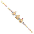 14K 3Color Turtle Bracelet