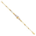 14K 3Color Dolphine Bracelet