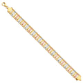 14K 3Color Fancy Bracelet