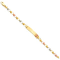 14K 3Color Guadalupe Baby ID Bracelet
