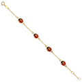 14KY Lady Bug Chain Baby Bracelet